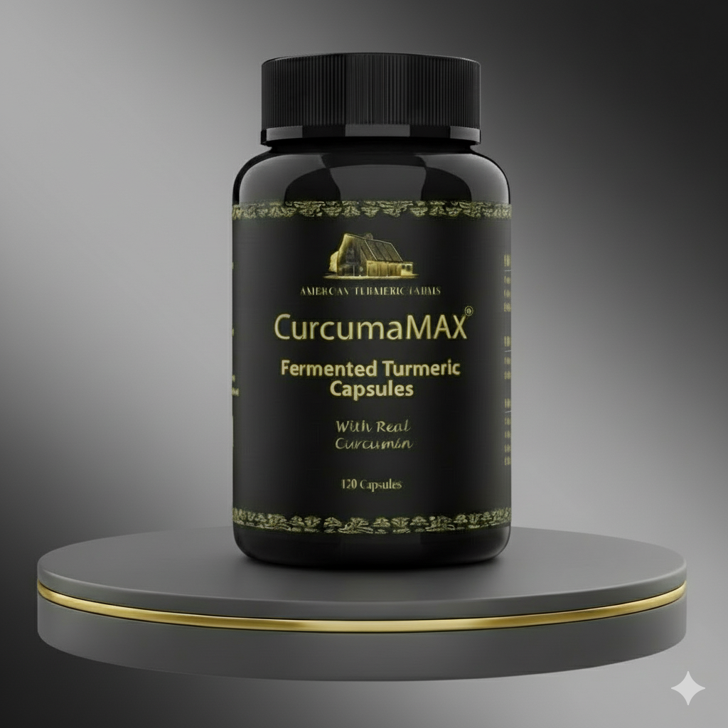 Boost Your Vitality with 6X Curcumin Power in CurcumaMAX Fermented Turmeric Capsules - 120 capsules