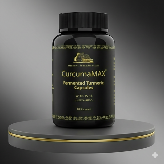 Boost Your Vitality with 6X Curcumin Power in CurcumaMAX Fermented Turmeric Capsules - 120 capsules